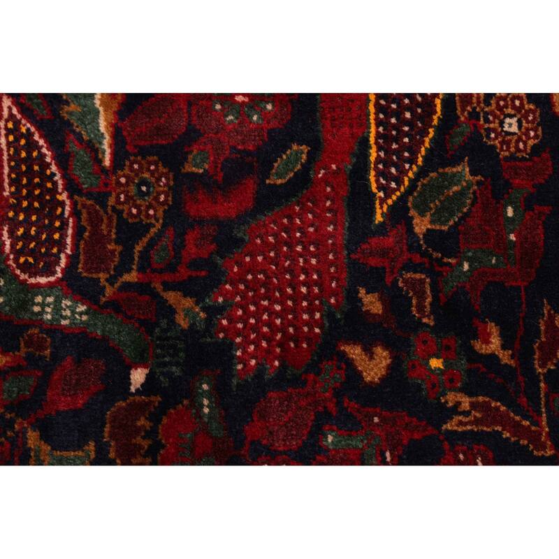 ECARPETGALLERY Hand-knotted Teimani Dark Navy, Red Wool Rug - 3'10 x 5'11