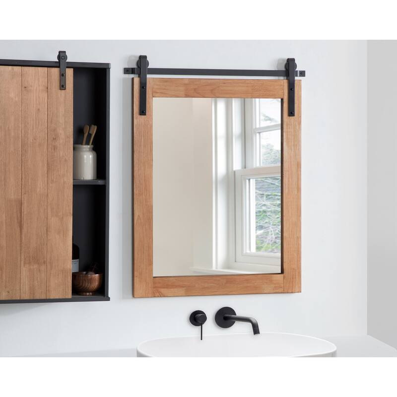Kate and Laurel Samuels Wood Framed Wall Mirror