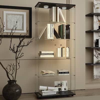 Glass Display Cabinet,Liquorcabinet,Filecabinet,With Paipai Lights,With Locks,Bottom Equipped With Adjustable Feet