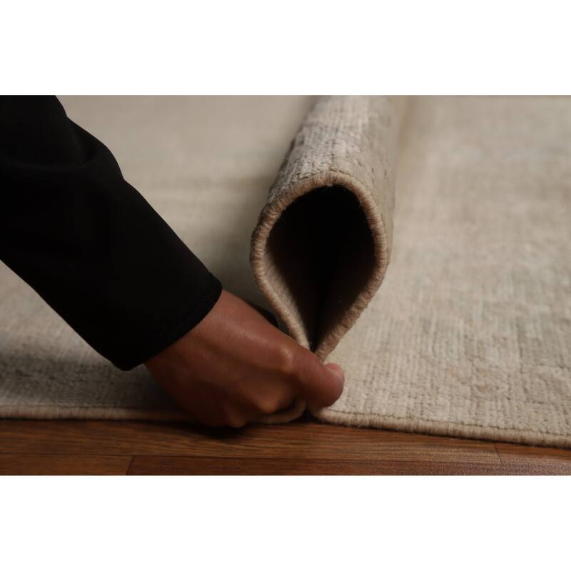 Transitional Oushak Turkish Rug Hand-Knotted Wool Carpet - 8'3"x 10'0"