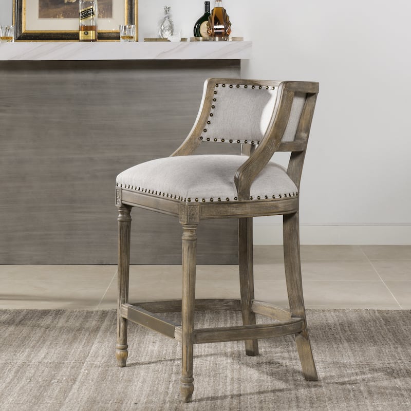 Paris Farmhouse Counter and Bar Stool with Backrest