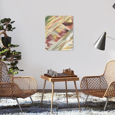Wynwood Studio Canvas Abstract Stripes of River Currents Gray Modern & Contemporary Wall Art Canvas Print
