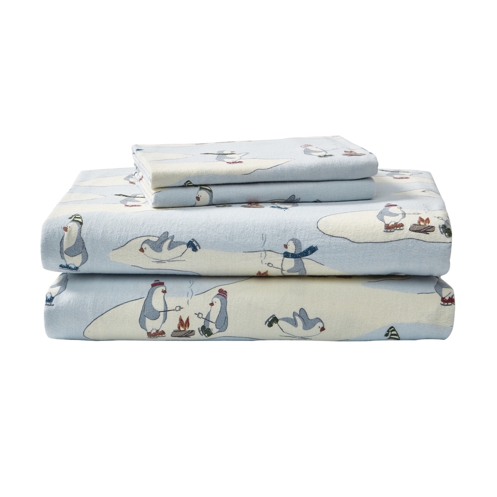 Eddie Bauer Printed Cotton Flannel Sheet Set