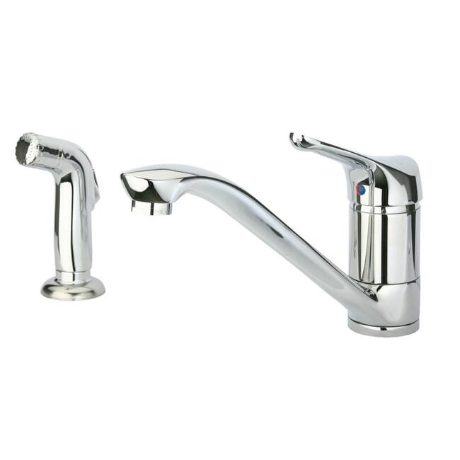 Whitehaus Metrohaus 1.5 GPM Single Hole Kitchen Faucet Includes Side