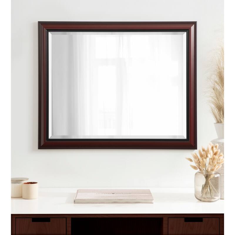 Kate and Laurel Dalat Framed Beveled Wall Mirror
