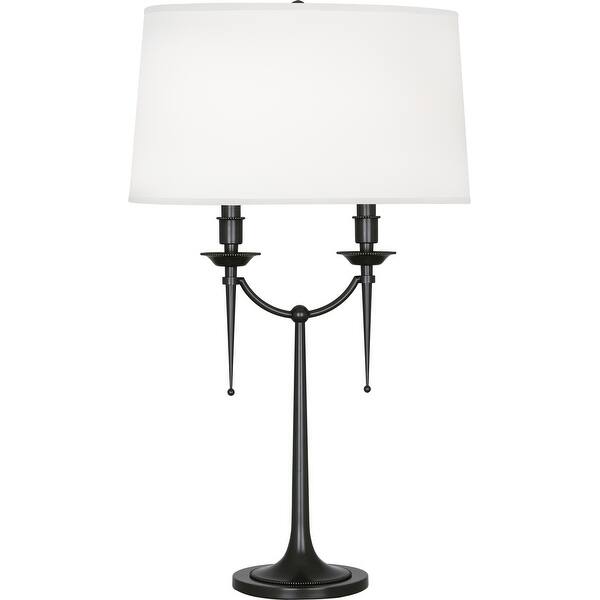 Robert Abbey Z386 Two Light Table Lamp Cedric Deep Patina Bronze One Size Overstock 32453400