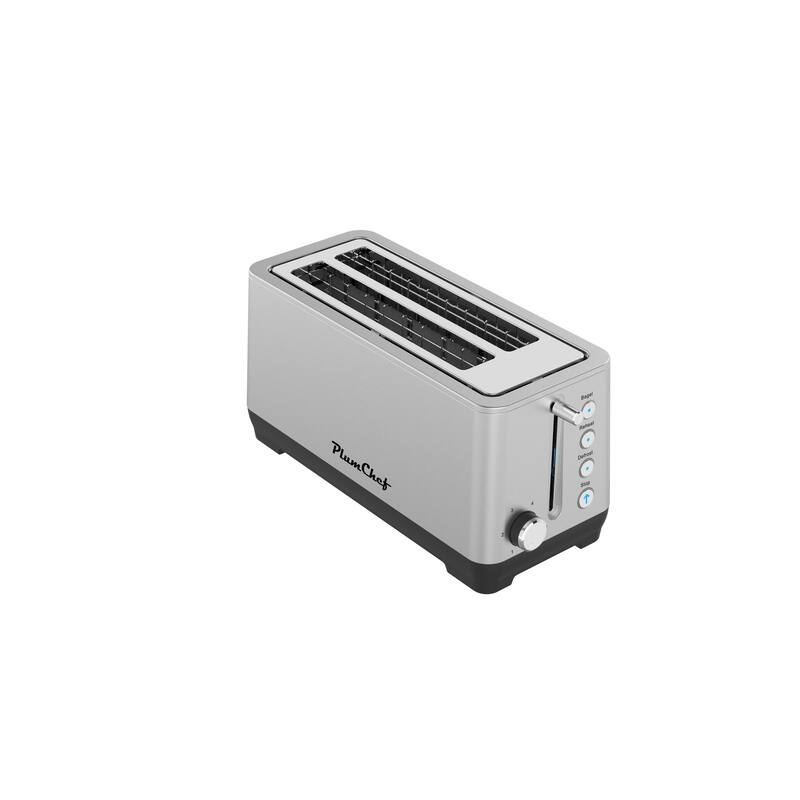 Anmytek Stainless Steel Countertop Toaster - 4-Slice Extra-Wide Long Slot, 6 Browning Settings,1500W