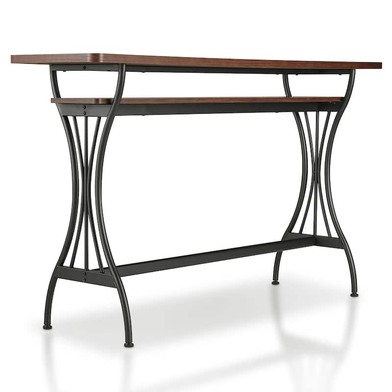 DH BASIC Industrial 60-inch Metal 1-Shelf Counter Height Table by Denhour