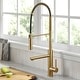 preview thumbnail 80 of 122, Kraus Artec 2-Function Commercial Pulldown Pot Filler Kitchen Faucet KPF-1604 - 27 1/2" Height - BB - Brushed Brass