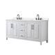 Option White, Black Trim, White Quartz Top