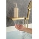 preview thumbnail 12 of 32, Waterfall Wall Mount Roman Tub Filler Faucet 3 Hole Single Handle Bathroom Bathtub Faucet with Hand Shower