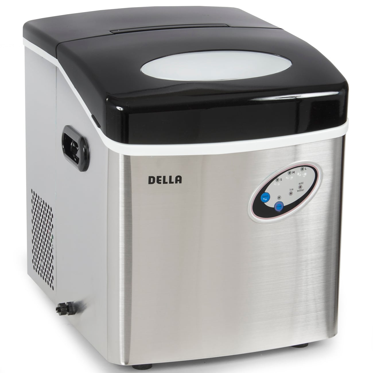 Shop Della Stainless Steel Ice Maker Portable Countertop