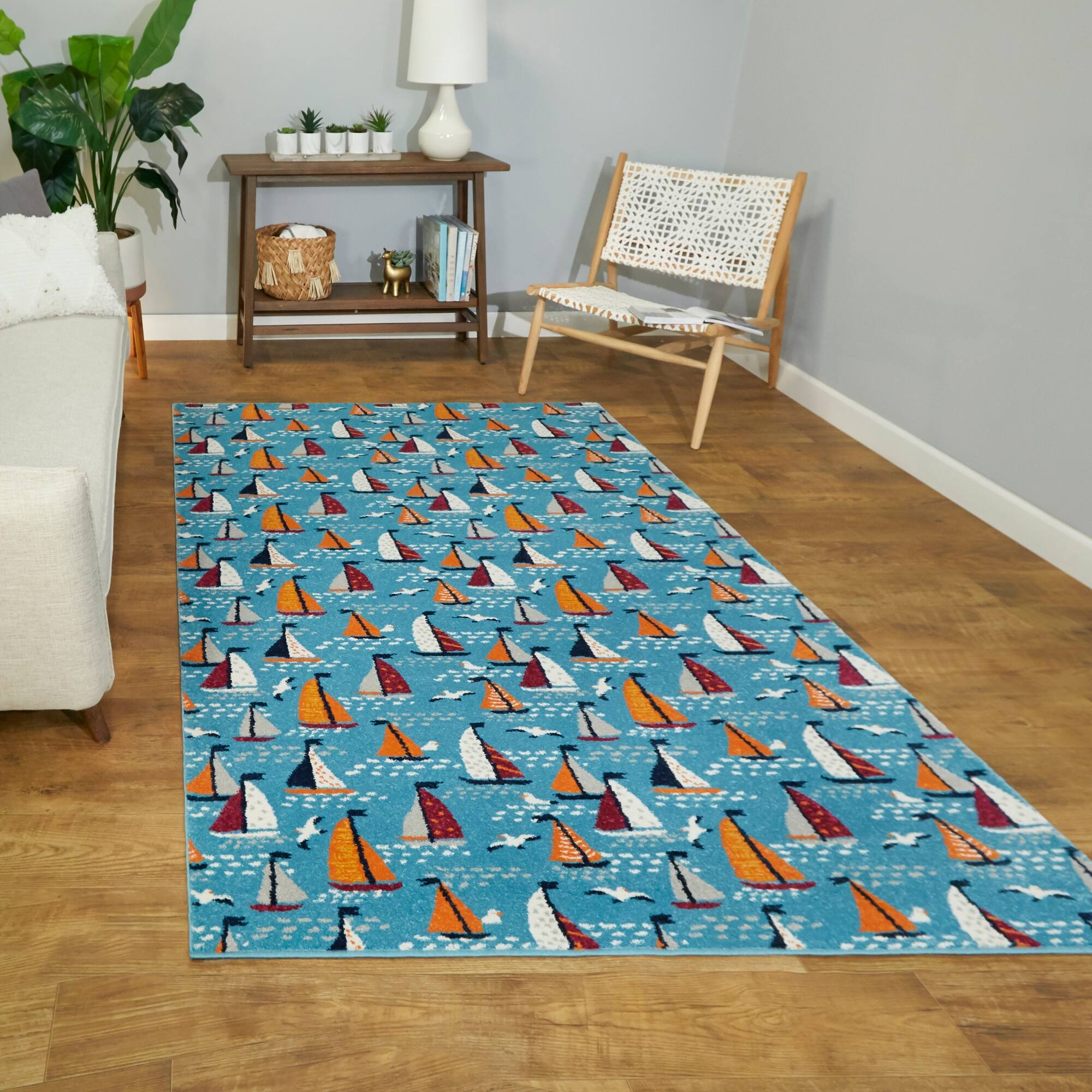 Tide Sailboat Ship Coastal Nautical Area Rug Bed Bath & Beyond 30036607