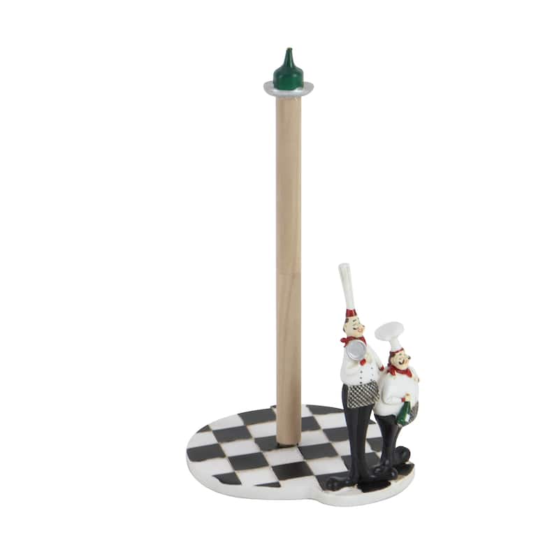 Polystone Chef Paper Towel Holder - White - Roche River Decor