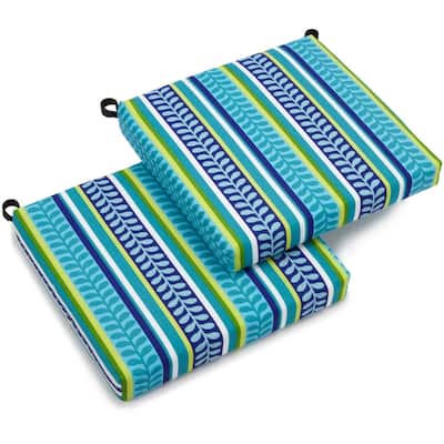 20-inch by 19-inch Indoor/Outdoor Chair Cushions (Set of 2) - 20 x 19