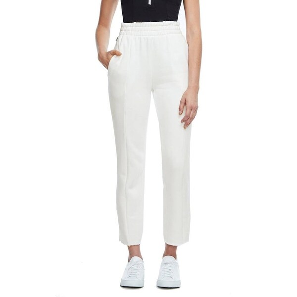 Good American Good Sweats The High Waist Sweatpants, White, 1. Opens flyout.