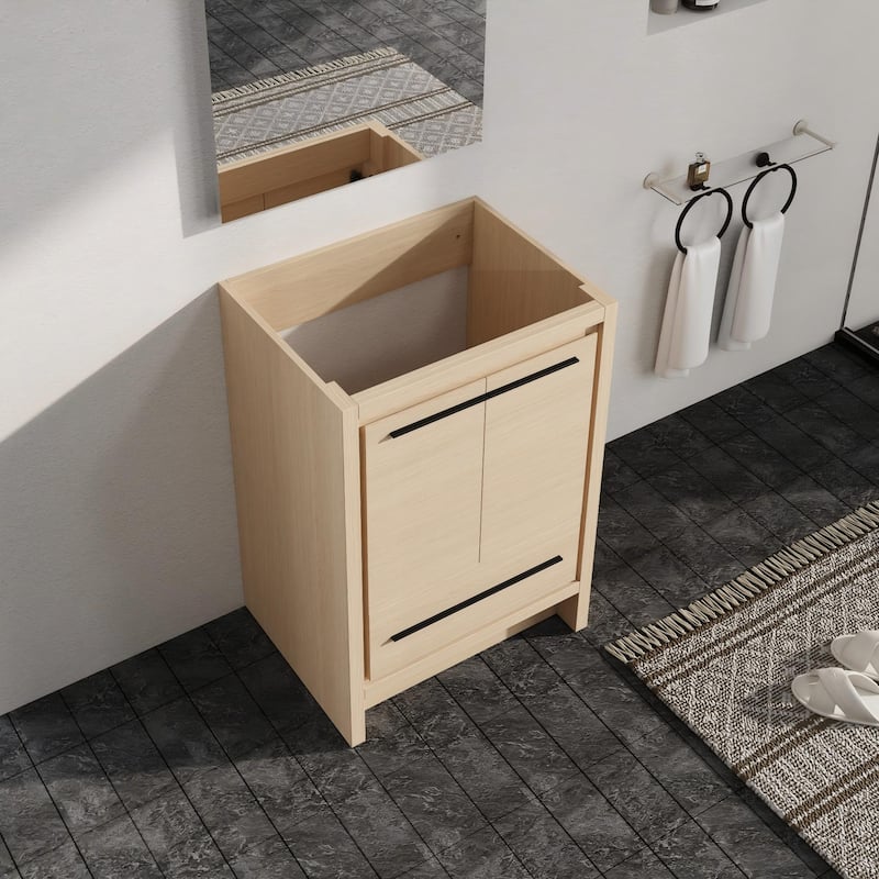 Malwee 24"/30"/36"/48"/60" Bathroom Vanity Without Sink, FreeStanding Vanity Cabinet with Soft Close Door and Drawer