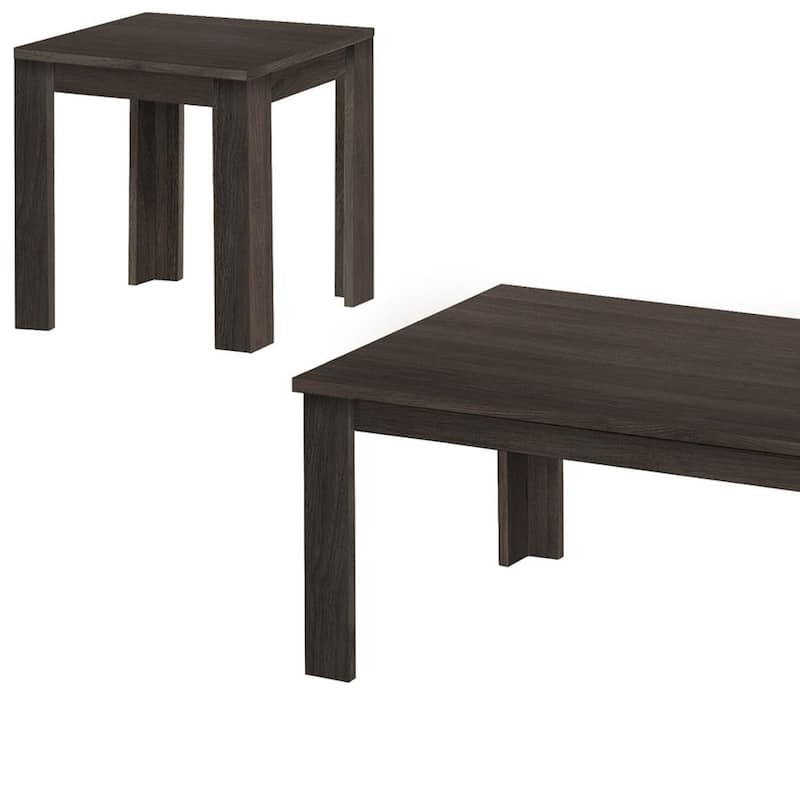 Set of 3 Rectangular Coffee Tables for Living Room Modern Design 44 Inches - 44” x 22” x 15”