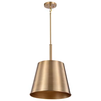 Alexis 1 Light Large Pendant Burnished Brass and Gold Finish - Burnished Brass / Gold