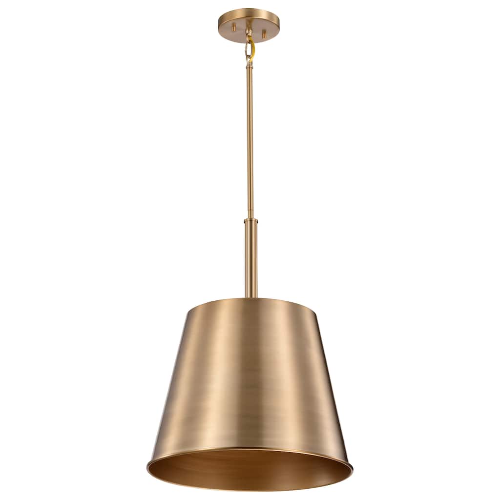 Alexis 1 Light Large Pendant Burnished Brass and Gold Finish - Burnished Brass / Gold