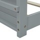 preview thumbnail 33 of 31, Twin Size Floor Platform Bed with Built-in Book Storage Rack