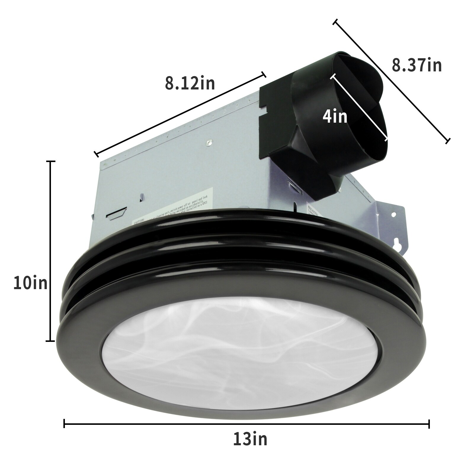 Ultra Quiet Bathroom Exhaust Fan with LED Light 80CFM 2.0 Sones Round Bathroom  Ventilation Fan - On Sale - Bed Bath u0026 Beyond - 34999087
