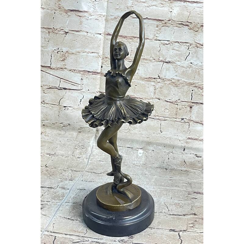 Art Deco Hot Cast Bronze Graceful Ballerina Ballet Statue Sculpture Milo Sale