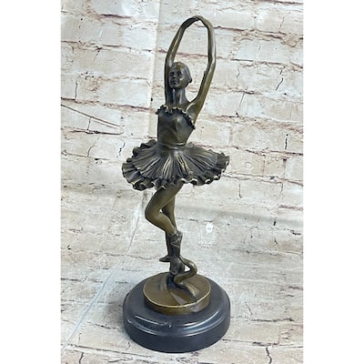 Art Deco Hot Cast Bronze Graceful Ballerina Ballet Statue Sculpture Milo Sale