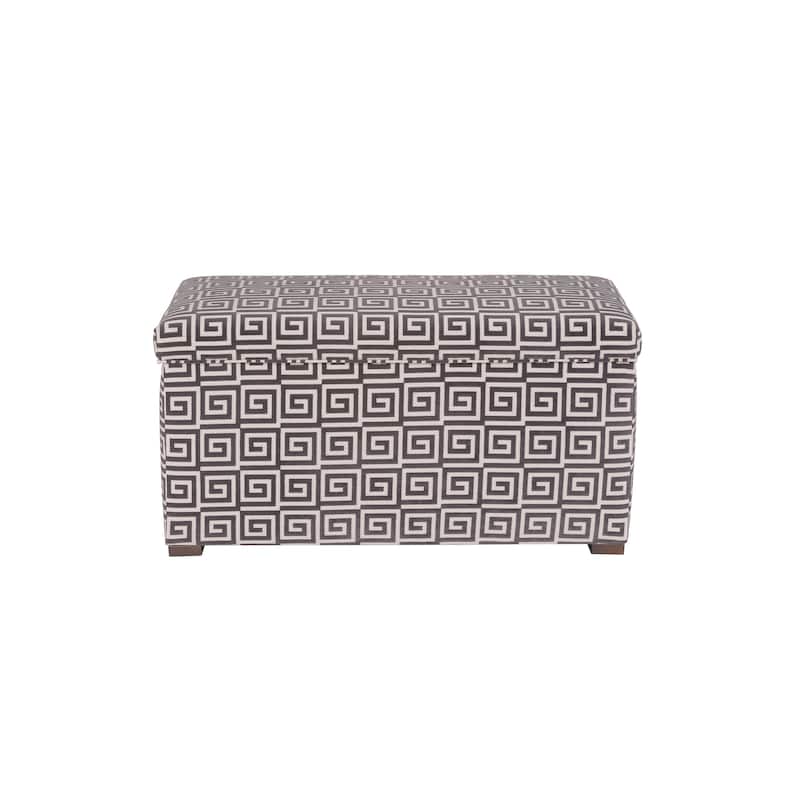 Angela Transitional Wood Storage Bench