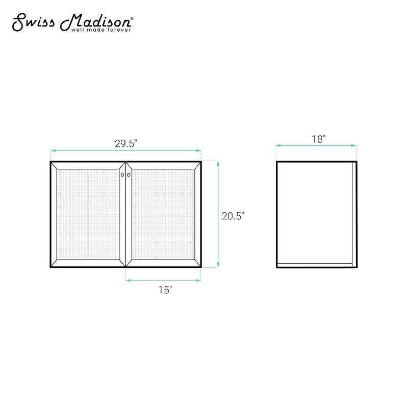 Classe 30" Wall-Mounted Bathroom Vanity In Brown Oak Without Sink Top - 30