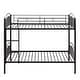 preview thumbnail 13 of 13, 2 In 1 Multifunction Twin Over Twin Metal Bunk Bed