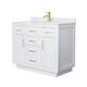 Option White, Gold Trim, Giotto Quartz Top