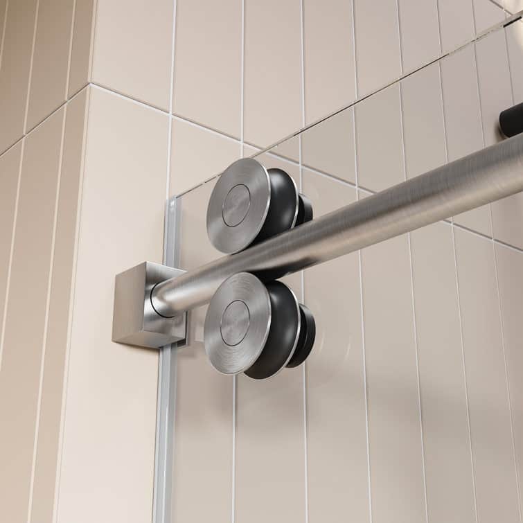 DeerValley Concord 56" - 60" W x 76" H Single Sliding Frameless Shower Door
