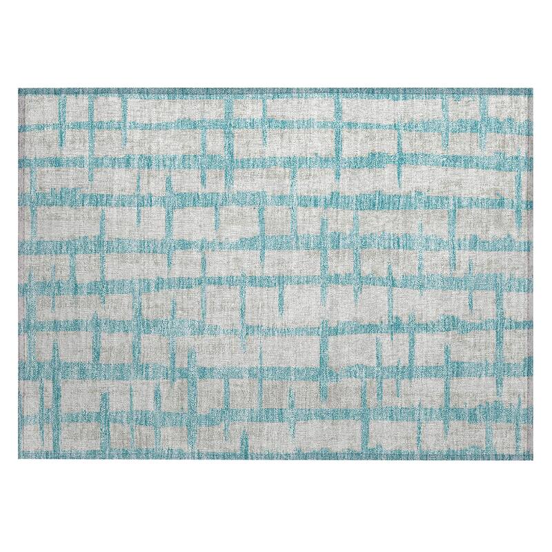 Machine Washable Indoor/ Outdoor Chantille Contemporary Ombre Rug