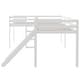 preview thumbnail 7 of 16, Solid Pine Wood Twin Size L-Shaped Loft Bed with Ladders and Slide