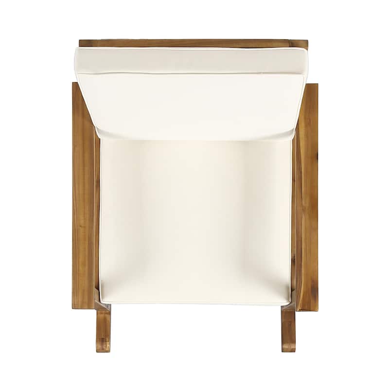 Candel Outdoor Acacia Wood Rocking Chair by Christopher Knight Home