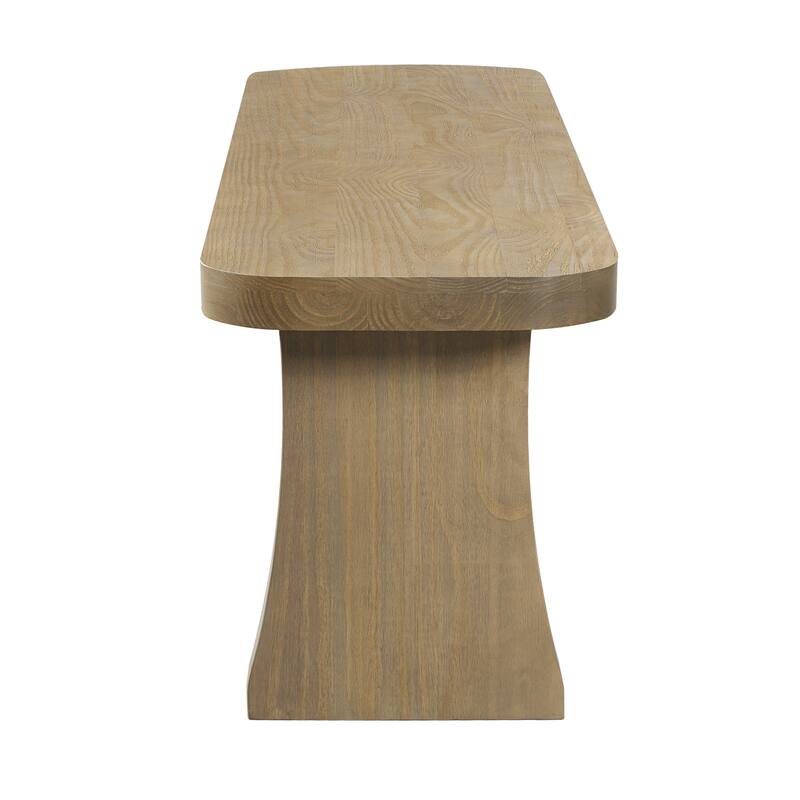 Christopher Knight Home - Pine Wood Dining Bench with Flared Legs