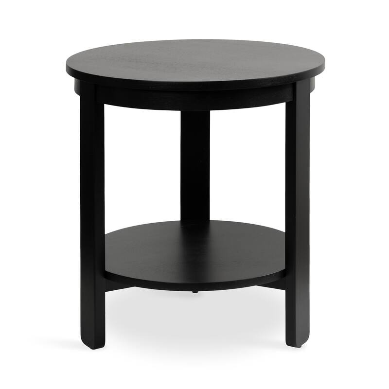 Kate and Laurel Foxford Round Wood Side Table