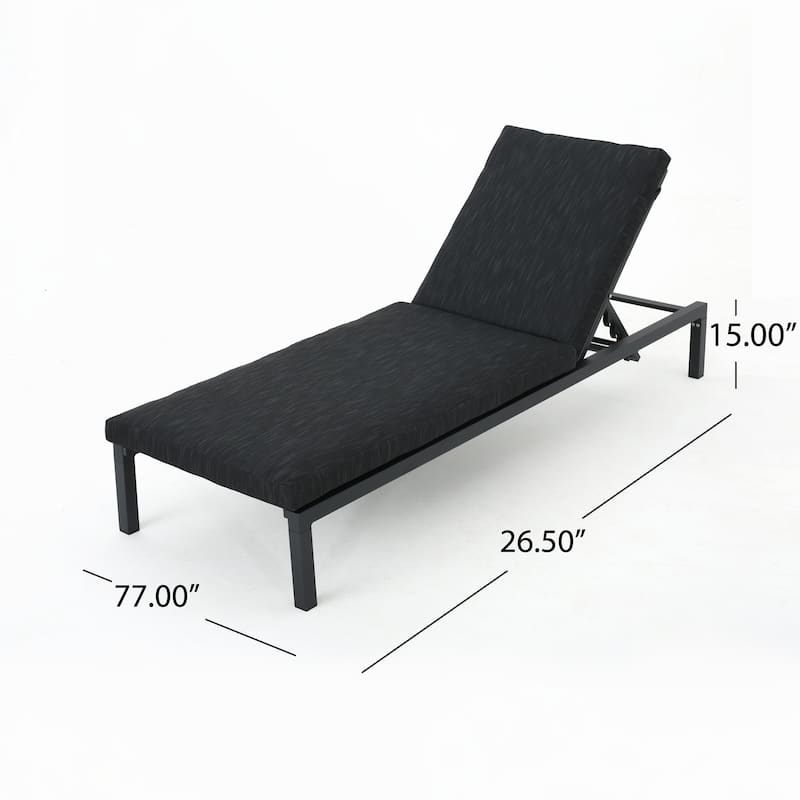 Outdoor CHAISE LOUNGE - DARK GREY