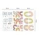preview thumbnail 6 of 14, Walplus Colorful Rainbows Dream Big Kids Wall Stickers Nursery Décor