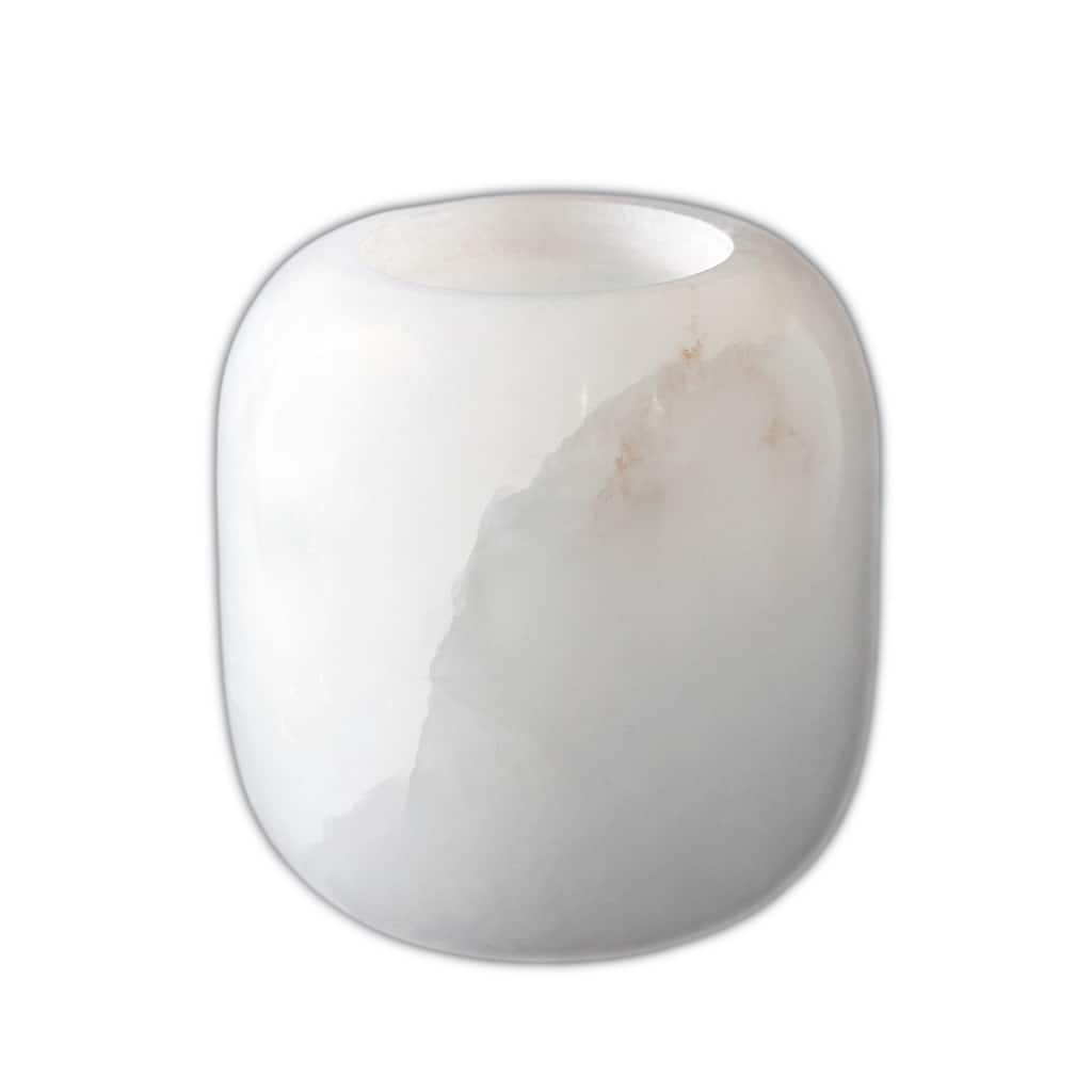 Alabaster Votive 4"Dia -ST