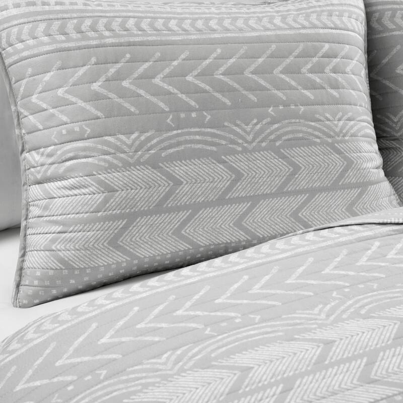 Lush Decor Hygge Geometric Pattern 3-piece Quilt Set