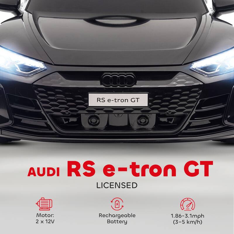 Aosom Kids Ride on Car, 12V Licensed Audi RS E-tron GT 3.1 MPH Electric Car for Kids