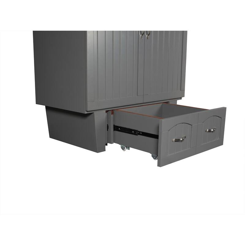 Murphy Bed Chest - Storage Drawer & USB Charger - Space Saving Furniture