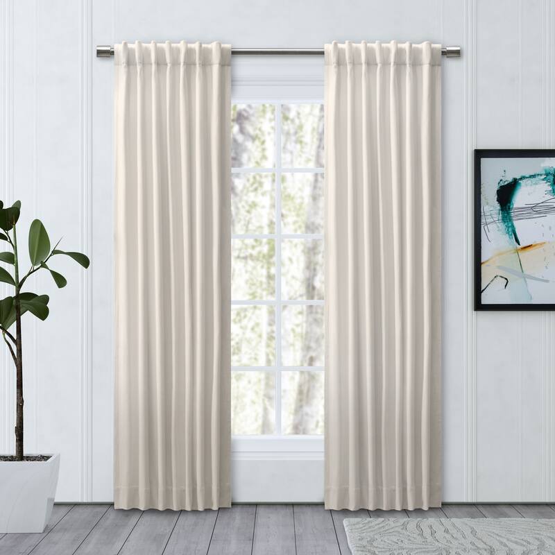 Chevron Recycled Cotton Rod Pocket W Back Tab Panel