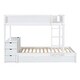 preview thumbnail 4 of 10, Classic Elegant Twin Over Twin Bunk Bed with Twin size Trundle, Storage and Desk
