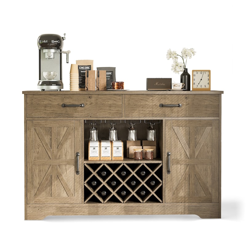 Kitchen Coffee Bar with Hutch & 10 Wink Racks