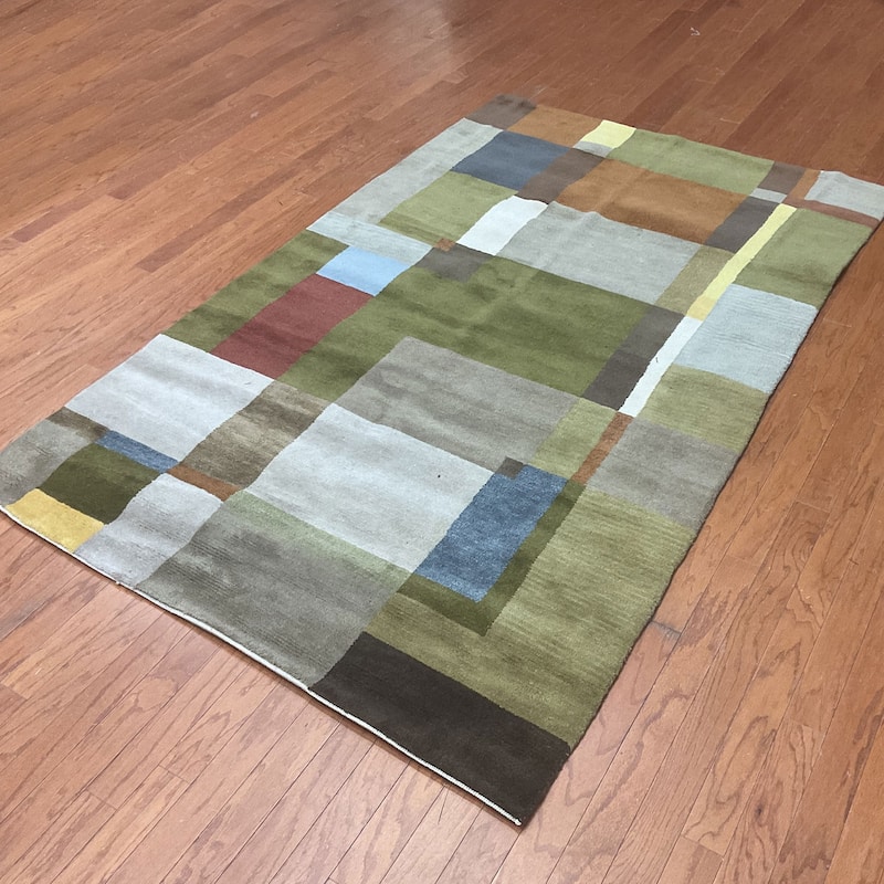 HERAT ORIENTAL 5x8 Handmade Tibetan 100% Wool Rug - 5' x 8'