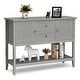 preview thumbnail 11 of 45, Costway Sideboard Buffet Table Wooden Console Table w/ Drawers &