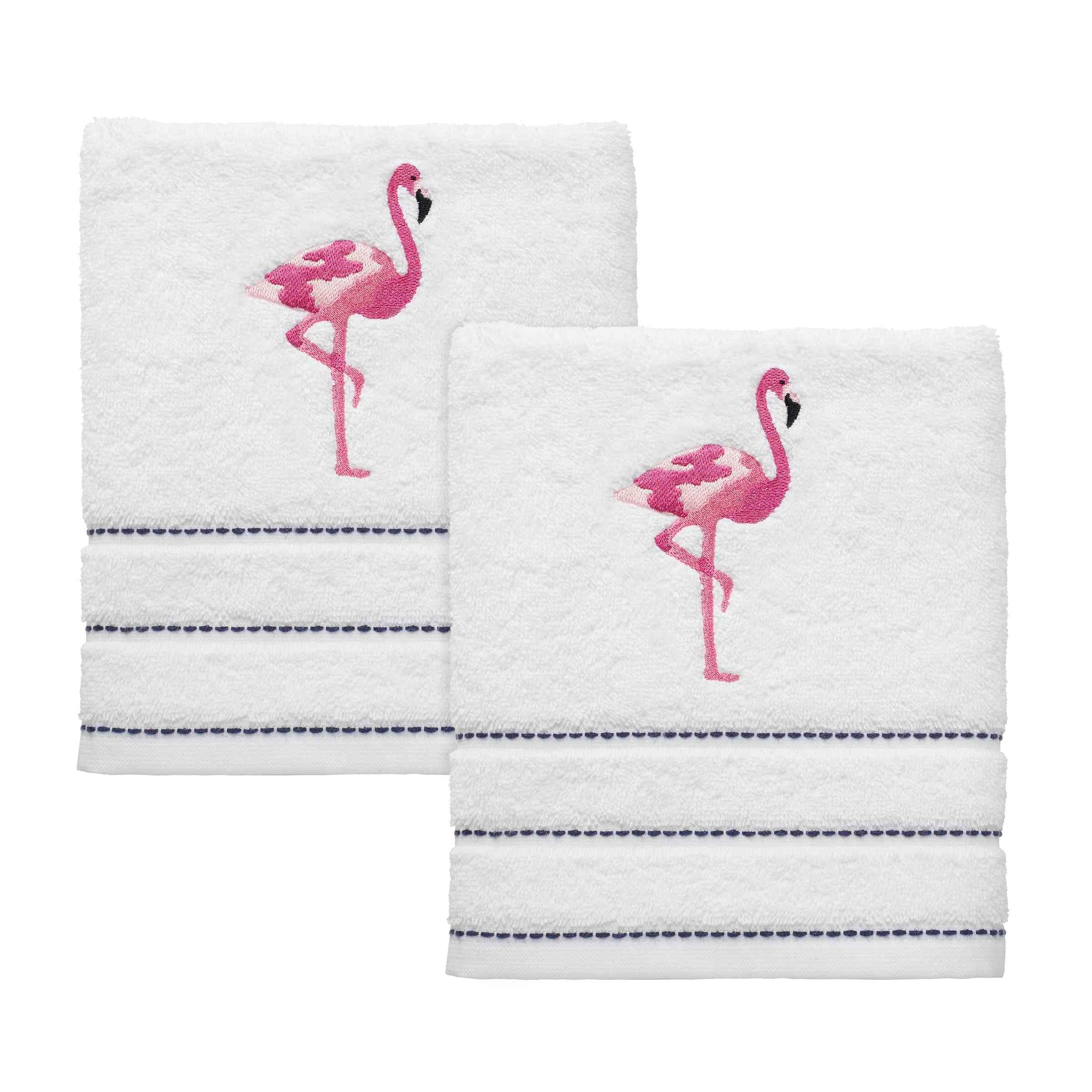 Izod Flamingo 2-Pack Hand Towel Set - Hand Towel 2pk Set